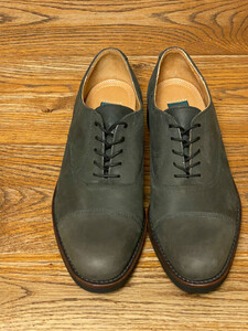 MADE IN USA コールハーン カントリー COLE ・ HAAN COUNTRY キャップトゥ ダークグレー レースアップ ラバーソール 8.5 D 197346 2066 C5