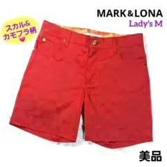 MARK&LONA ストレッチ ショートパンツ スカル カモフラ レディース M