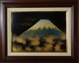 ・作者:　峰　工芸　・画題：　富士山　・技法:　陶板工芸品　　・NO-R6-4-25.8