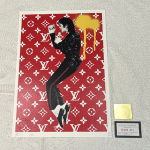 DEATH NYC マイケル・ジャクソン「Billie Jean」ルイヴィトン VUITTON 世界限定100枚 ポップアート アートポスター 現代アート KAWS Banksy