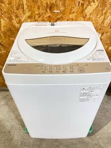 う348［中古品・動作OK・清掃済み］TOSHIBA 洗濯機　AW-5G8 2020年製　５kg 　引取歓迎　大阪府堺市南区発ヤマト家財便Cランク