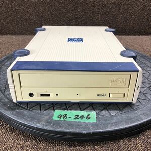 98-246 激安 レトロPC パーツ 外付け CD-R/RWドライブ IO DATA アイ・オー・データ CDRW-iE24J IEEE 1394 動作未確認 ジャンク