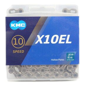 KMC X10EL チェーン 10速/10S/10スピード/10speed 用 114Links (シルバー) 並行輸