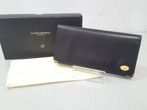 【超美品】dunhill ダンヒル WM1380 オックスフォード 二つ折り長財布/本革レザー/ロングウォレット/長札入れ/約9×18×1.5cm/02SH091701-6