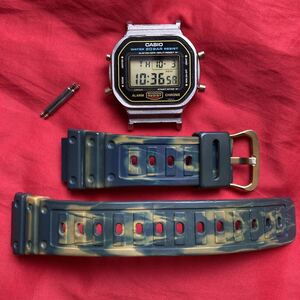 ★即決有★絶版 青迷彩 DW-5600D-1 G-SHOCK スクリューバック JAPAN モジュール901 日本製 スピード DW-5600 G-SHOCK ベゼル無し 部品