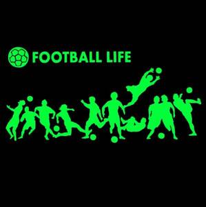 ★千円以上送料0★(30cm)【FOOTBALL LIFE】　フットサル・サッカー・フットボール・カー・車ステッカーDC2