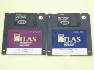W 2-11 ATLAS ゲームソフト体験シリーズ データディスク システムディスク 2枚組 PC-98 PC-286.386 2HD 3.5型 フロッピーディスク