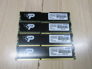 PATRiOT SSD316G 1600KH PC3-12800 1600MHz 8GBx4=32GB 中古品