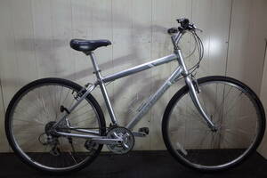 人気良品！GIANT CROSS3 700C アルミ 21速 480mm SILVER クロスバイク