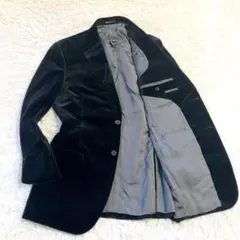 【超美品】Aquascutum　ベルベットテーラード　ブラック　XL　ベロア