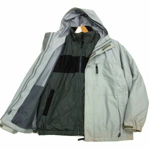 ■HELLY HANSEN 3WAY マウンテンパーカー 中綿入ライナージャケット アウトドア ゴールドウィン 秋冬物 メンズ ヘリーハンセン 1円スタート