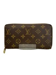 LOUIS VUITTON 2)ジッピー・ウォレット_モノグラム・キャンバス_BRW_コクリコ PVC ブラウン メンズ