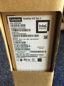【新品未開封・送料無料】Lenovo ThinkPad X13 Gen4 i7-1355U/16GB/512G/WUXGA/500万画素/天板カーボン/指紋/バックライト/4セル