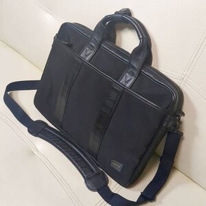 定価41,800円 ポーター ターク 2WAYブリーフケース ビジネスバッグ A4 ナイロン レザー PORTER TAG 2WAY BRIEFCASE 125-04488