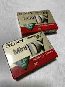 送料無料2本■新品未開封■ソニー純正品■DVM60N2■miniDV デジタルビデオカセット■SONY digital Video cassette 未使用品