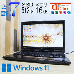 ★美品 YAMAHA♪最上級4コアi7！新品SSD512GB メモリ16GB★LL750/H Core i7-3610QM Webカメラ Win11 MS Office2019 Home&Business★P71760