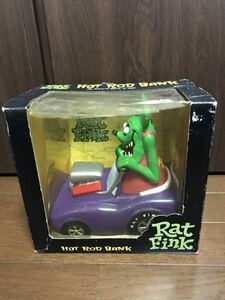 RAT FINK ラットフィンク ファンコ FUNKO mooneyes ムーンアイズ エドロス RATFINK hot rod bank 貯金箱