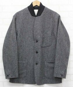 2J2319■OLDJOE ONE PIECE RAPEL TWEED SACK JACKET オールドジョー ワンピースラペルツイードサックジャケット 162JK02