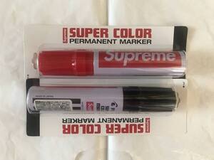 未使用　18FW Supreme x Pilot Marker 黒 赤 シュプリーム