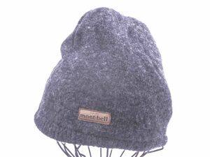 mont-bell モンベル 1118589 ウール100% ビーニー ニット帽 sizeM/L/グレー ◇■ ☆ eib8 レディース