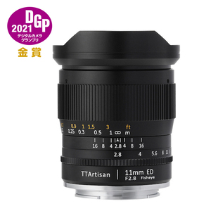 銘匠光学 TTArtisan 11mm f/2.8 Fisheye eマウントレンズ ミラーレス版 (ソニーEマウント) フィッシュアイ 魚眼レンズ