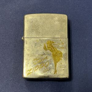 《1050》 ★1円スタート★ ZIPPO ジッポー 1993年製 ウィンディ ガール ゴールド シルバー カラー 喫煙具 喫煙グッズ 着火未確認