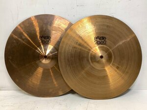 PAiSTe ハイハットシンバル 14インチ 11T/11B パイステ MADE IN SWITZERLAND ドラム 打楽器 □