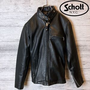 schott ショット シングルライダース ライダースジャケット レザージャケット　 シングル　本革　上着　ジャケット レザー