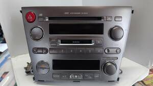 【ジャンク】★ BPE スバル レガシー 純正オ－ディオ KENWOOD GX-203JEF2 6連CD MDLP ※CDチェンジャー故障