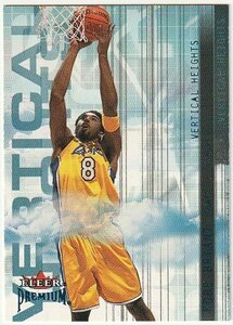 2001-02 FLEER SKYBOX PREMIUM VERTICAL HEIGHTS #w21of25VH Kobe Bryant L.A.LAKERS