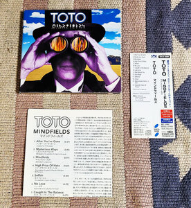 CD　マインドフィールズ　TOTO　正規国内盤　ボーナストラック　初回限定デジパック仕様　オビ・歌詞・対訳・解説付　ディスク良好