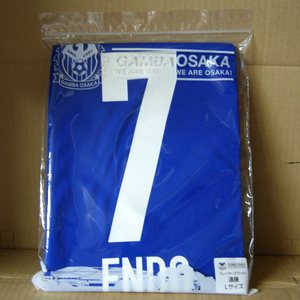 ガンバ大阪プレーヤーズTシャツ「no7：遠藤保仁」Lサイズ 新品未開封 GAMBA OSAKA ROHTO-ロート- FLAGS TOWN ENDO Jリーグ J1 J.LEAGUE