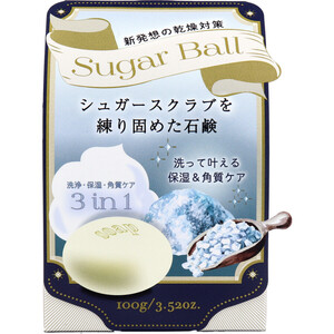 【まとめ買う】シュガーボール シュガースクラブを練り固めた石鹸 100g×5個セット