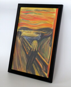 エドヴァルド ムンク Edvard Munch 叫び The Scream 1893年 ミクストメディア オルセー美術館認証 油彩 水彩 パステル 模写