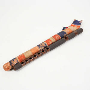 龍笛 和楽器 雅楽 管楽器 古美術 骨董 横笛 竜笛 蒔絵 仕服