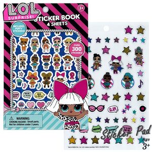 L.O.L. サプライズ！ シール 300カット ぷくぷくシール 大容量 LOL ステッカー ごほうびシール LOLグッズ lolサプライズ