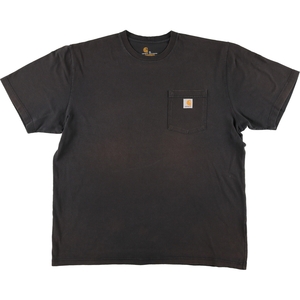 古着 カーハート Carhartt ORIGINAL FIT 半袖 ワンポイントロゴポケットTシャツ メンズXL /eaa430539