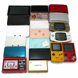 【ジャンクゲーム機19台まとめセット】NINTENDO/任天堂 Switch/New3DSLL/3DSLL/3DS/DS Lite/DS/ADVANCE/GAMEBOY/GAME WATCH【69】