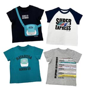 029）JR EAST キッズ 半袖 Tシャツ 4枚セット アソート 90㎝