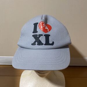 送料込 エクストララージ x-large メッシュ キャップ フリーサイズ グレー アメリカ製 usa