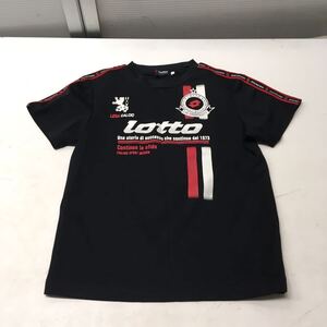 送料無料★lotto ロット★半袖Tシャツ　トップス★ジュニア　150 キッズ　子供★ブラック#50731sj66