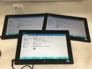 ジャンク3台セット/FUJITSU FMVNQ8P1 Q702/G/Core i5 3427U 1.80GHz/ストレージ不明/4GB/11.6インチ/OS無し/高解像度/AC欠品