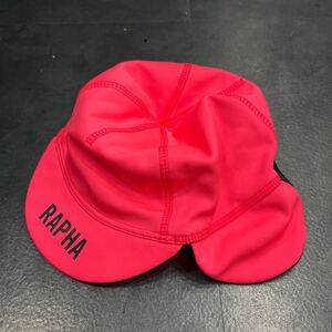 送料185円　ラファrapha ウインターキャップ　帽子 サイクルキャップ ピンク