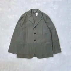 【AIGLE】 90s テーラードジャケット ミリタリー エルボーパッチ