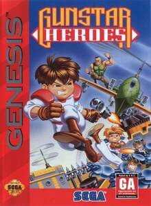 送料無料 北米版 海外版メガドライブ ガンスターヒーローズ GENESIS Gunstar Heroes ジェネシス 