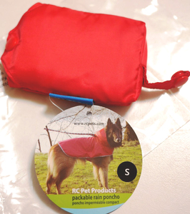 RC Pet Products　犬用携帯レインポンチョ　Sサイズ　カナダ　レインコート