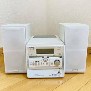 Victor ビクター マイクロコンポ テープ/CD/MD CA-UXW50-W スピーカー 中古 動作確認済み 現状品 ジャンク