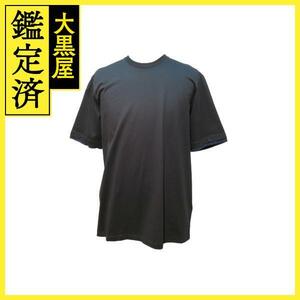 エルメス　サドルステッチTシャツ　メンズM　ブラック/ネイビー　コットン　H367950HA02ME　2143000665430　【432】