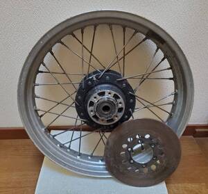 当時物 TZ250 リアホイール ブレーキディスク付き RZ250 RZ350の流用にも/RZ350 RZ350R NSR250 RG250Γ