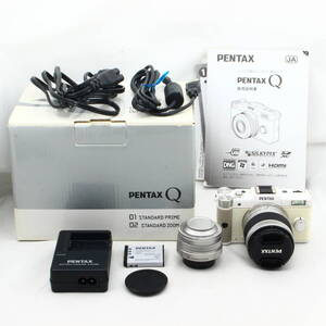 PENTAX ミラーレス一眼 Q ダブルレンズキット ホワイト PENTAXQWLKWH #2412085